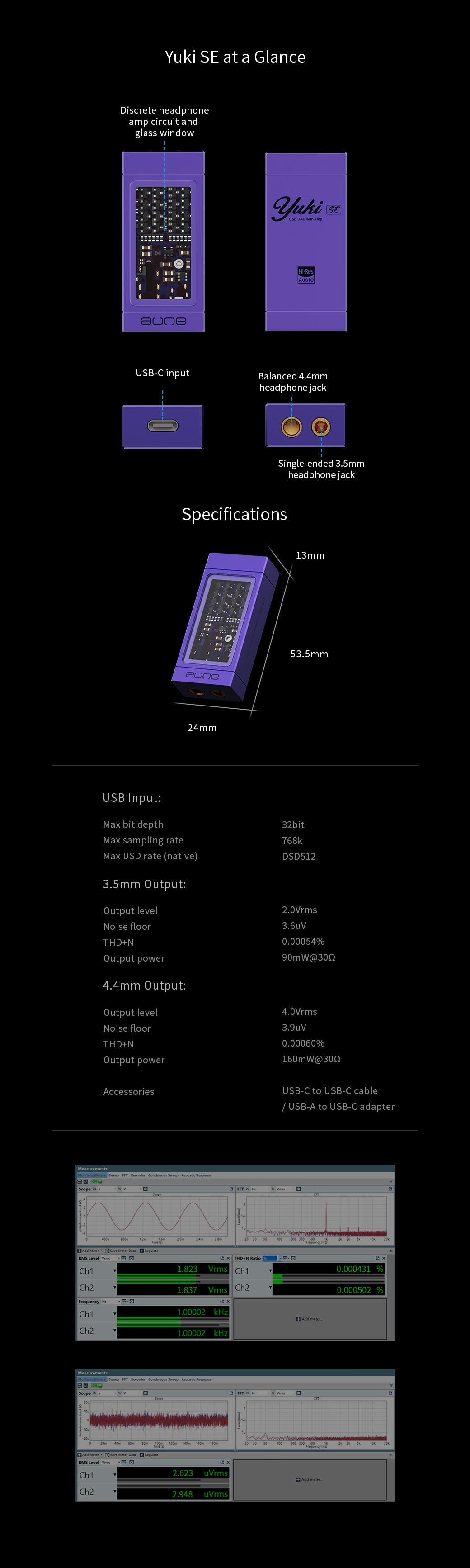 Aune Yuki SE - Portabel Hörlursförstärkare portabel hörlursförstärkare