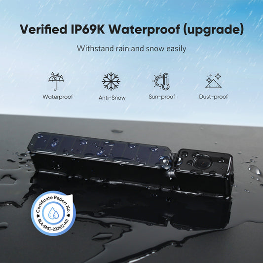 AutoVox Foxpark Solar 3A - Trådlös Backkamera Backkamera