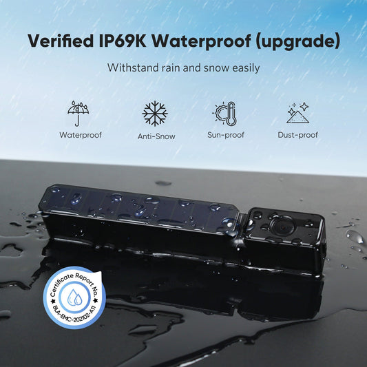 AutoVox Foxpark Solar 3A Kameraenhet (endast kamera) Backkamera