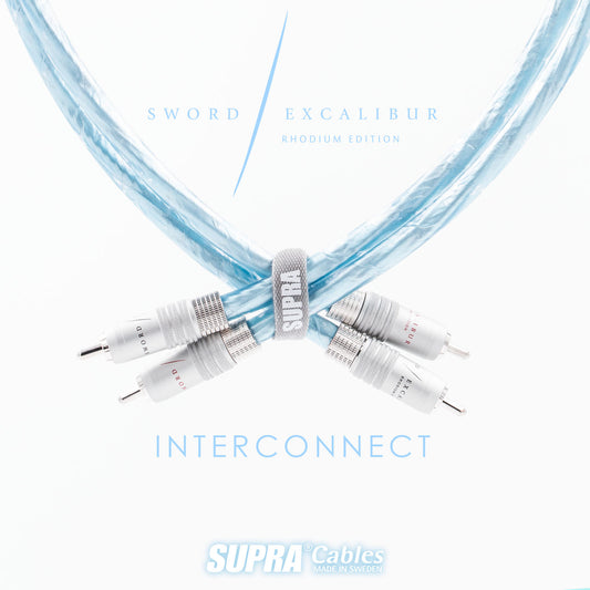 Supra Sword Excalibur ISL Rhodium Analog RCA-kabel