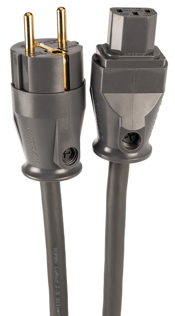 Supra Anniversary LoRad 2.5 SPC CS-EU CEE 7/7 - IEC C13 Strömkabel EU-standard