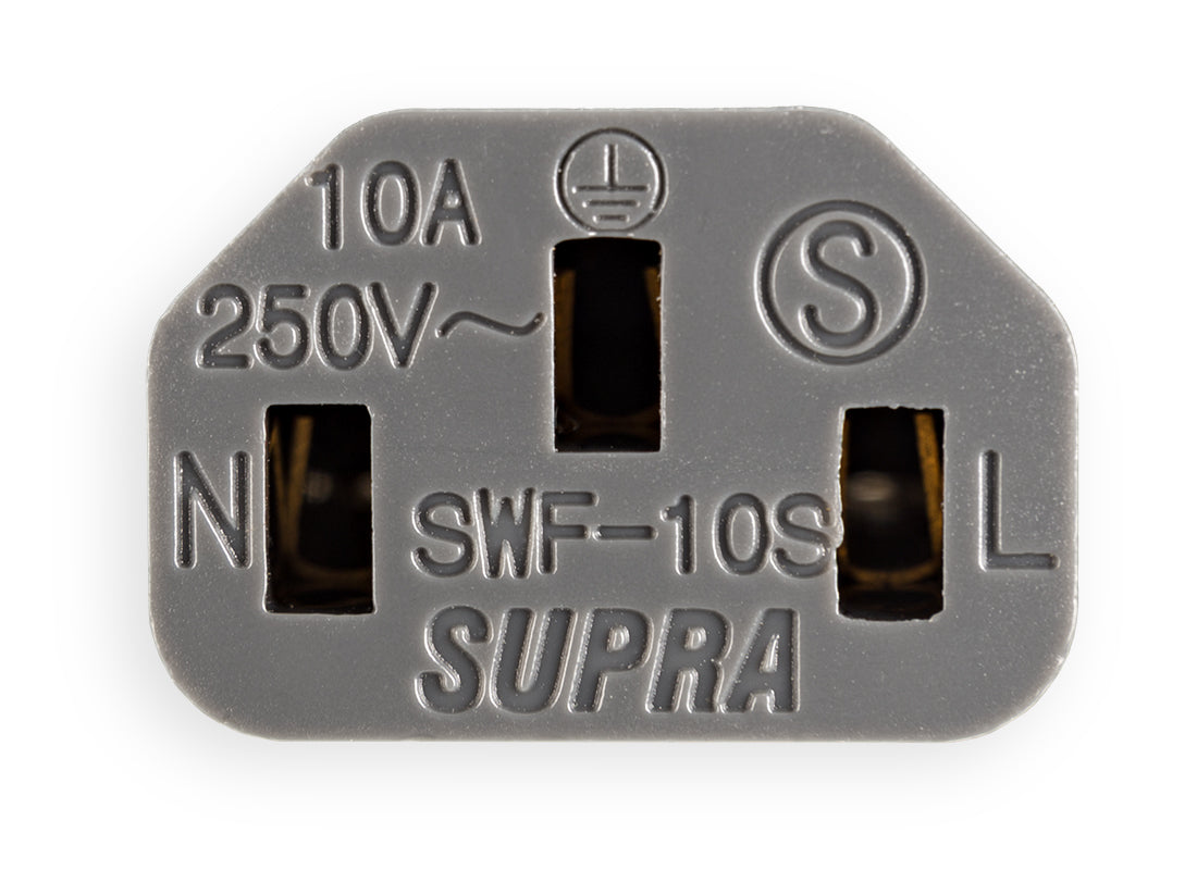 Supra LoRad 2.5 MK II CS-EU/A CEE 7/7 (vinklad) - IEC C13 Strömkabel EU-standard