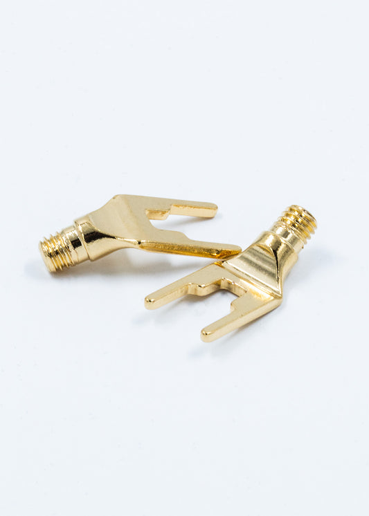 Supra CombiCon Spade Part M6 Spadkontakter högtalarkabel Guld