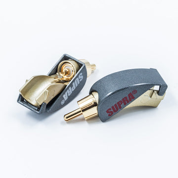 Supra PPR-B - Vinklad RCA-kontakt (2-pack) RCA-kontakter