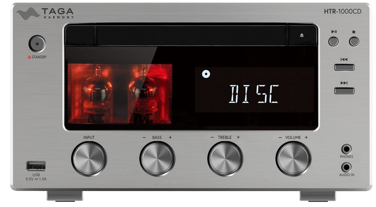 TAGA HTR-1000CD v.3 - Stereoförstärkare, CD, Bluetooth FM/DAB+ Silver