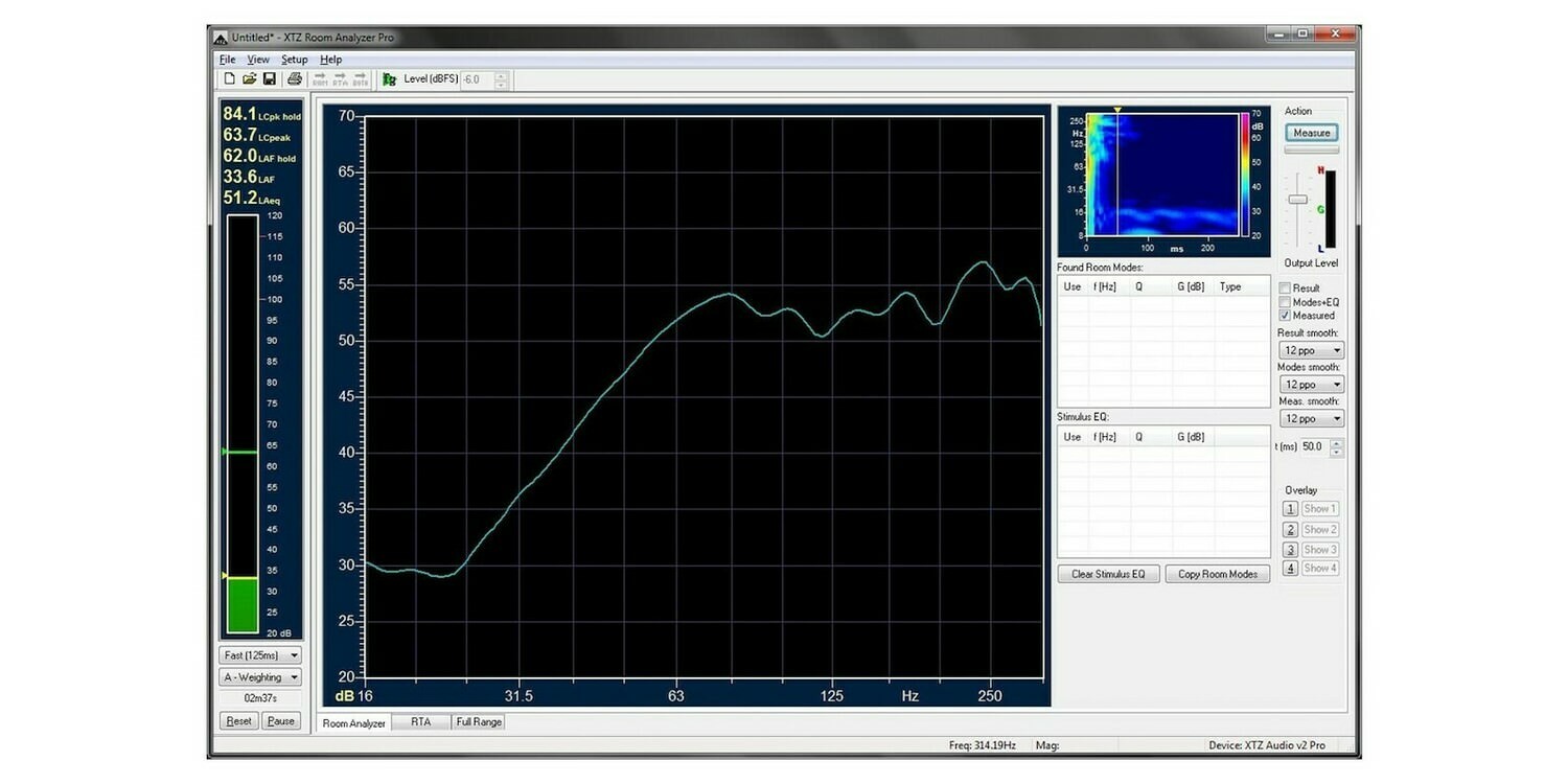 XTZ Room Analyzer II Pro - Mätverktyg