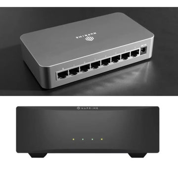 NuPrime Omnia SW-8 + LPS-205 PSU Nätverksswitch