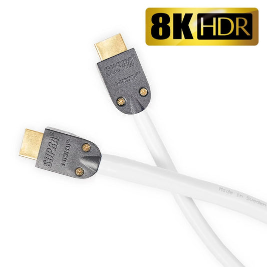 Supra HDMI 2.1 UHD8K & 4K WHITE (1-5m) Hdmi-kabel