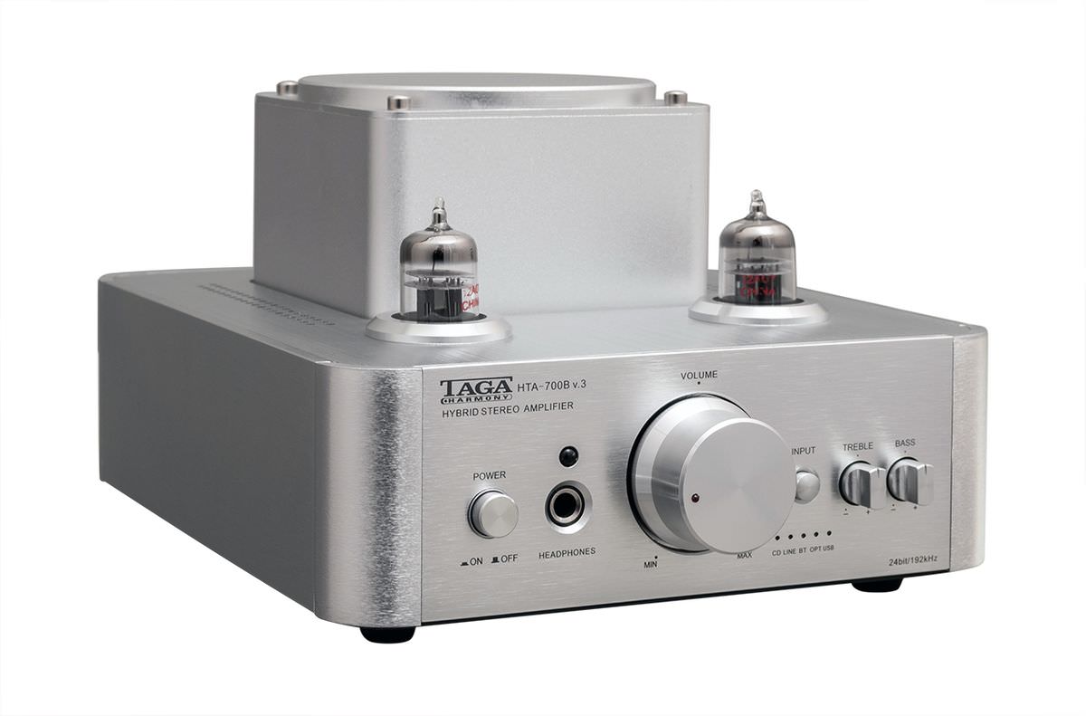 TAGA HTA-700B V.3 - Kompakt HiFi Förstärkare Stereoförstärkare Silver