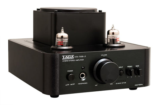 TAGA HTA-700B V.3 - Kompakt HiFi Förstärkare Stereoförstärkare Svart