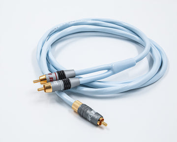Supra Y-Link 2RCA - 1RCA Analog RCA-kabel 1 Meter Blå
