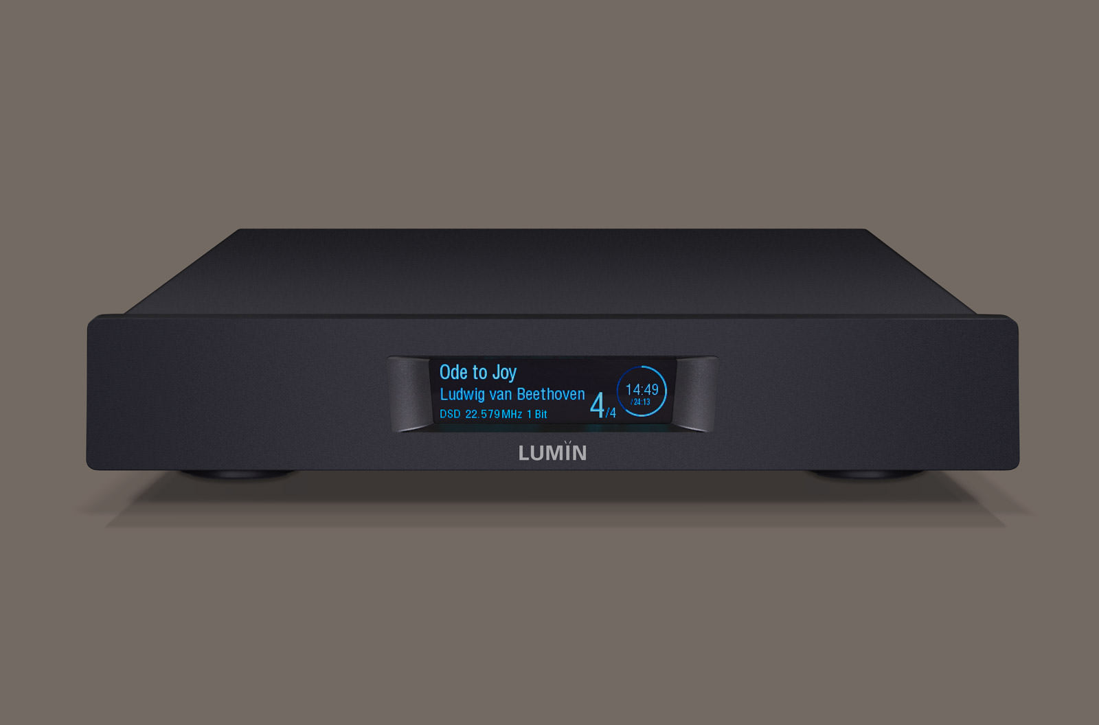 Lumin U2 Mini + SBooster MKII Nätverksspelare Svart Utan montering