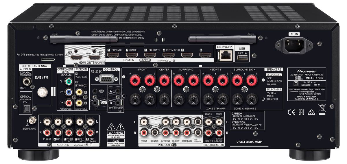 Pioneer VSX-LX505 Hemmabioförstärkare
