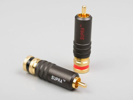 Supra PPSL RCA PLUG (pair) Röd/Vit RCA-kontakter