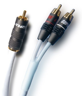Supra Y-Link 2RCA - 1RCA Analog RCA-kabel Supra