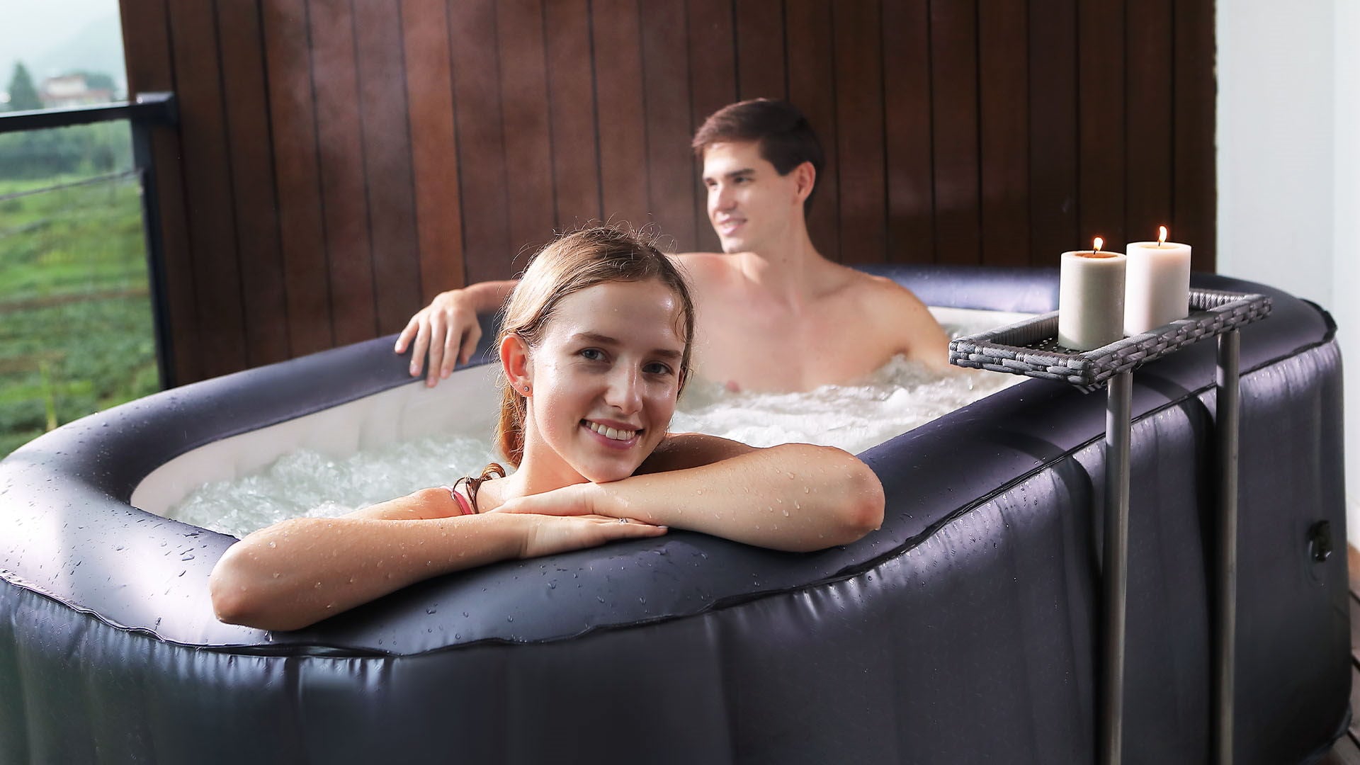 Mspa Delight Delight Tekapo Square Bubble Spa Inflatable Air Miles