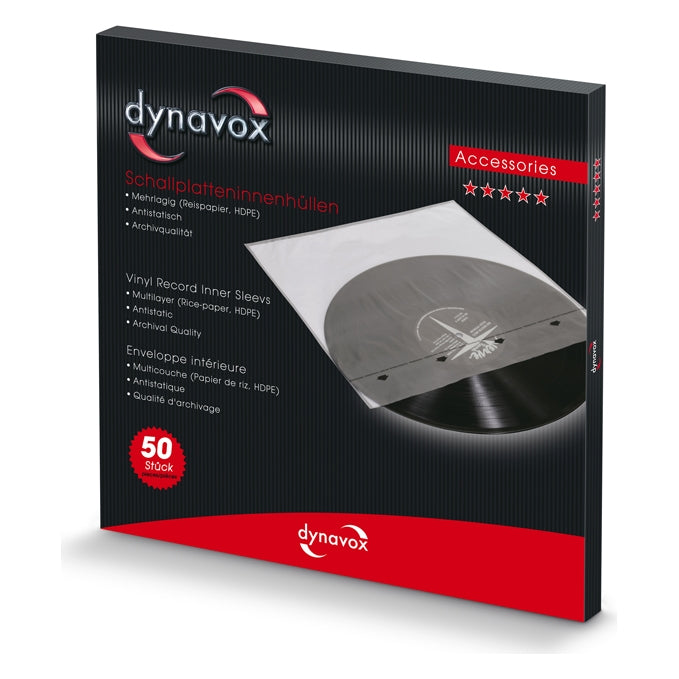 Dynavox Skivinnersfodral 50-pack - Skivspelartillbehör Skivspelartillbehör