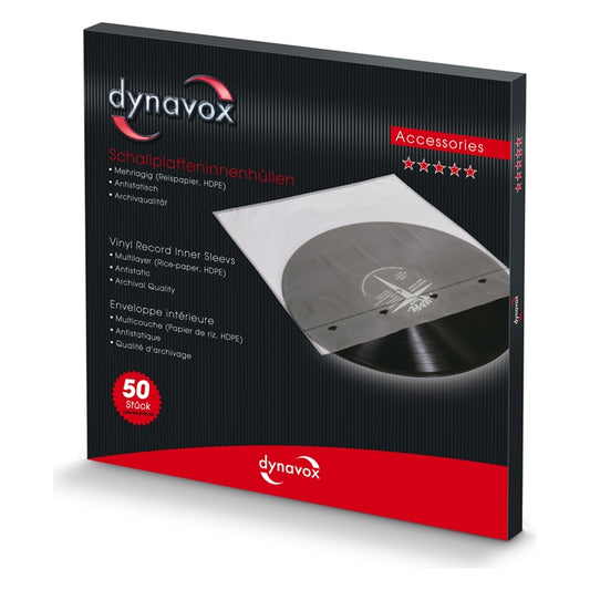 Dynavox Skivinnersfodral 50-pack - Skivspelartillbehör Skivspelartillbehör