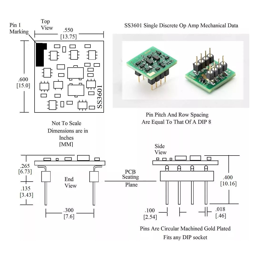 Sparkos Labs SS3601 Single Discrete Op-Amp OP-Amp