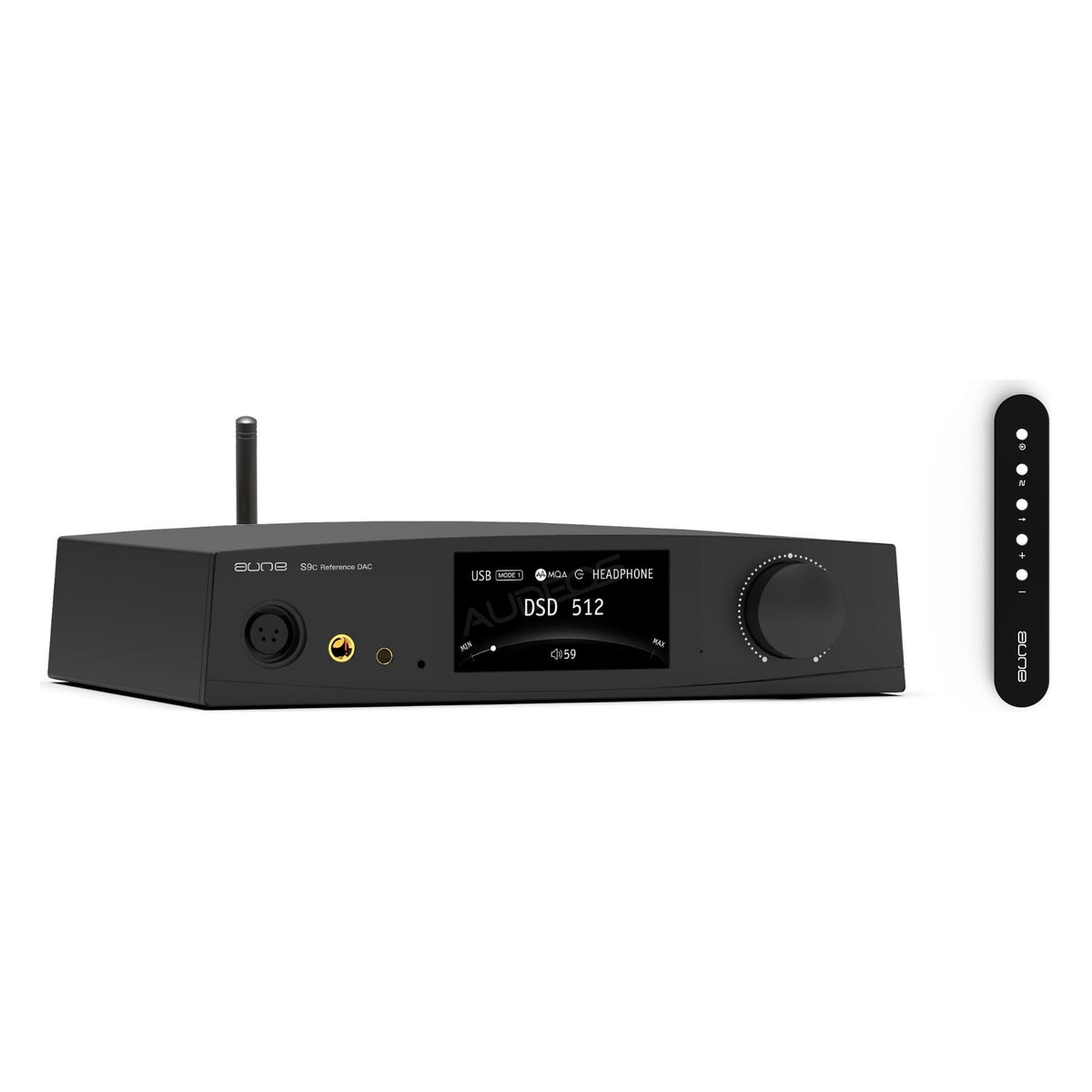 Aune S9c Pro BT - DAC 2x ESS ES9068A, Klass A Hörlursförstärkare Svart