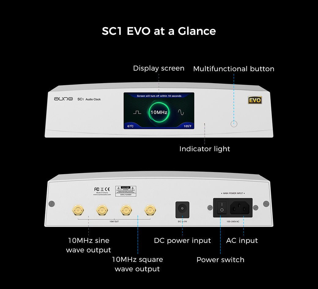 Aune SC1 EVO clock (ljudklocka)