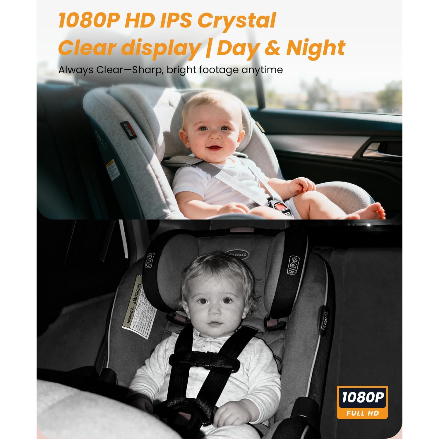 AutoVox BM3 - Bilkamera för Barn & Husdjur Babykamera