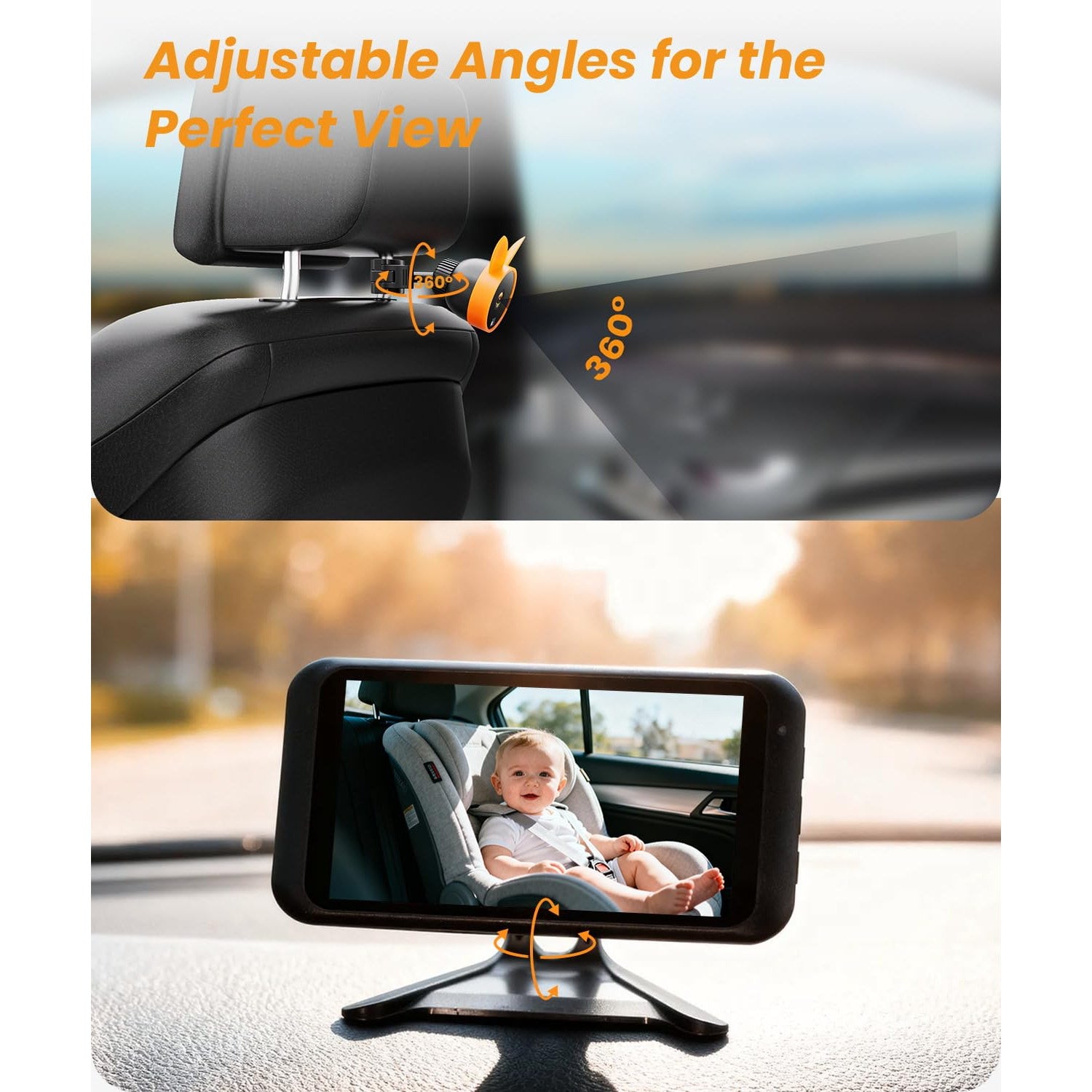 AutoVox BM3 - Bilkamera för Barn & Husdjur Babykamera