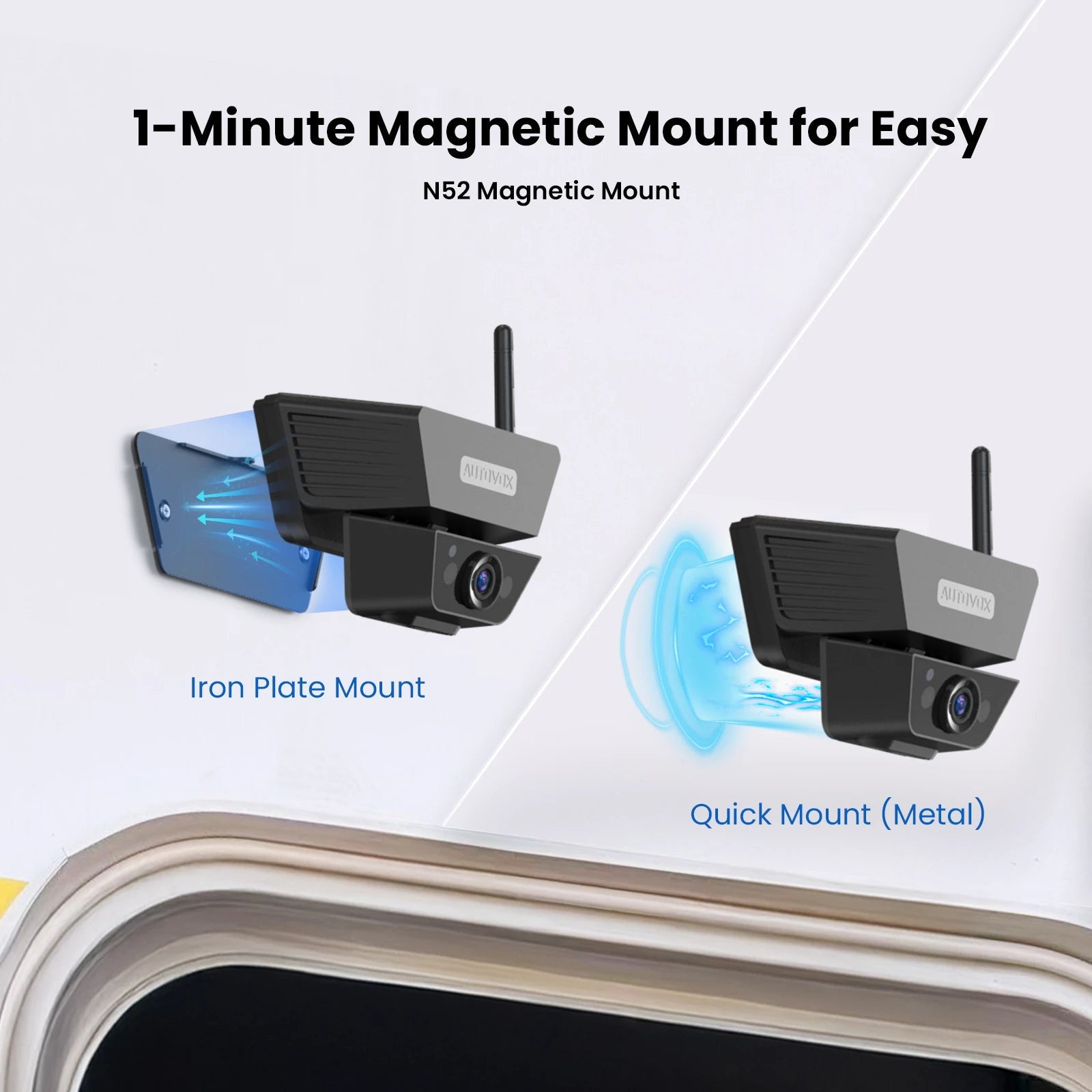 AutoVox Solar 5 Pro - Trådlös backkamera Backkamera