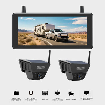 AutoVox Solar 5 Pro 2X - (2st pro kameror) Backkamera