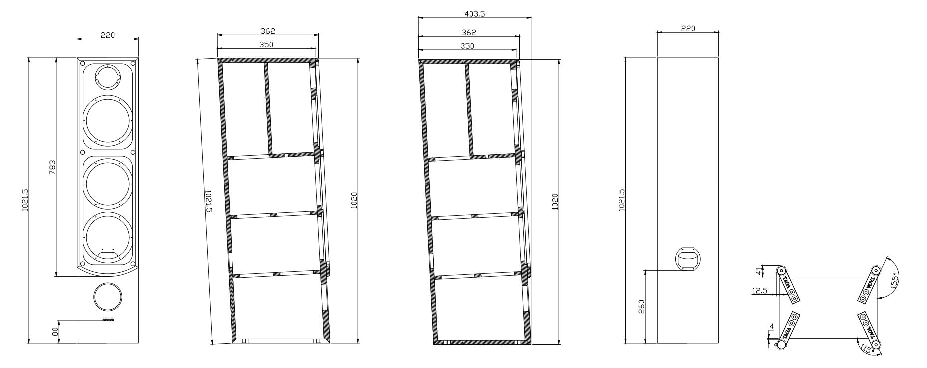 TAGA Platinum F-100 V.4 - Demohögtalare Golvhögtalare