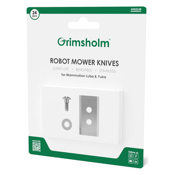 Grimsholm ersättningsblad för Luba & Yuka - 24st knivblad Tillbehör Robotgräsklippare