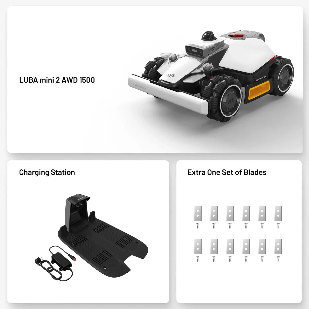 LUBA mini 2 AWD 1500 (2026) - Robotgräsklippare 1500m² Robotgräsklippare
