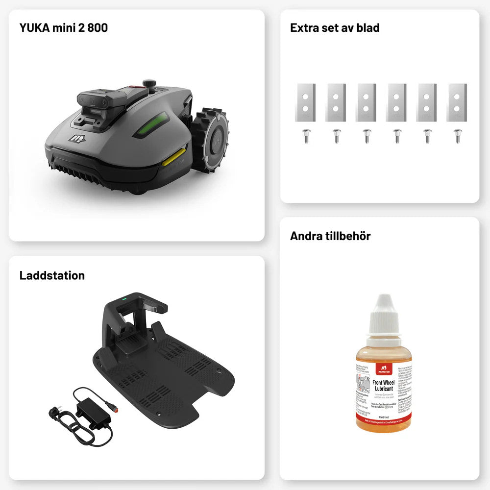 YUKA Mini 2 800 (2026) - Robot Lawn Mower 800m² | Robot lawn mower