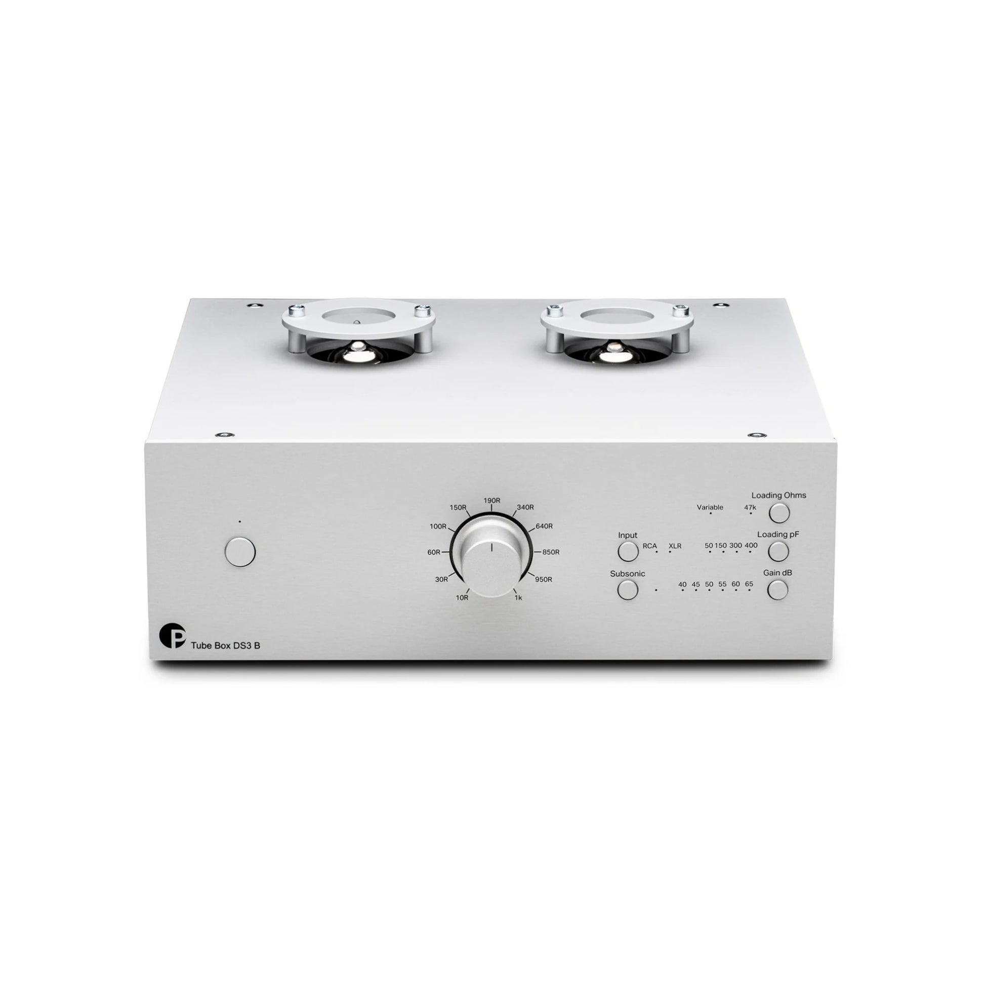 Pro-Ject Tube Box DS3 B - Balanserad RIAA-förstärkare RIAA-Steg Silver