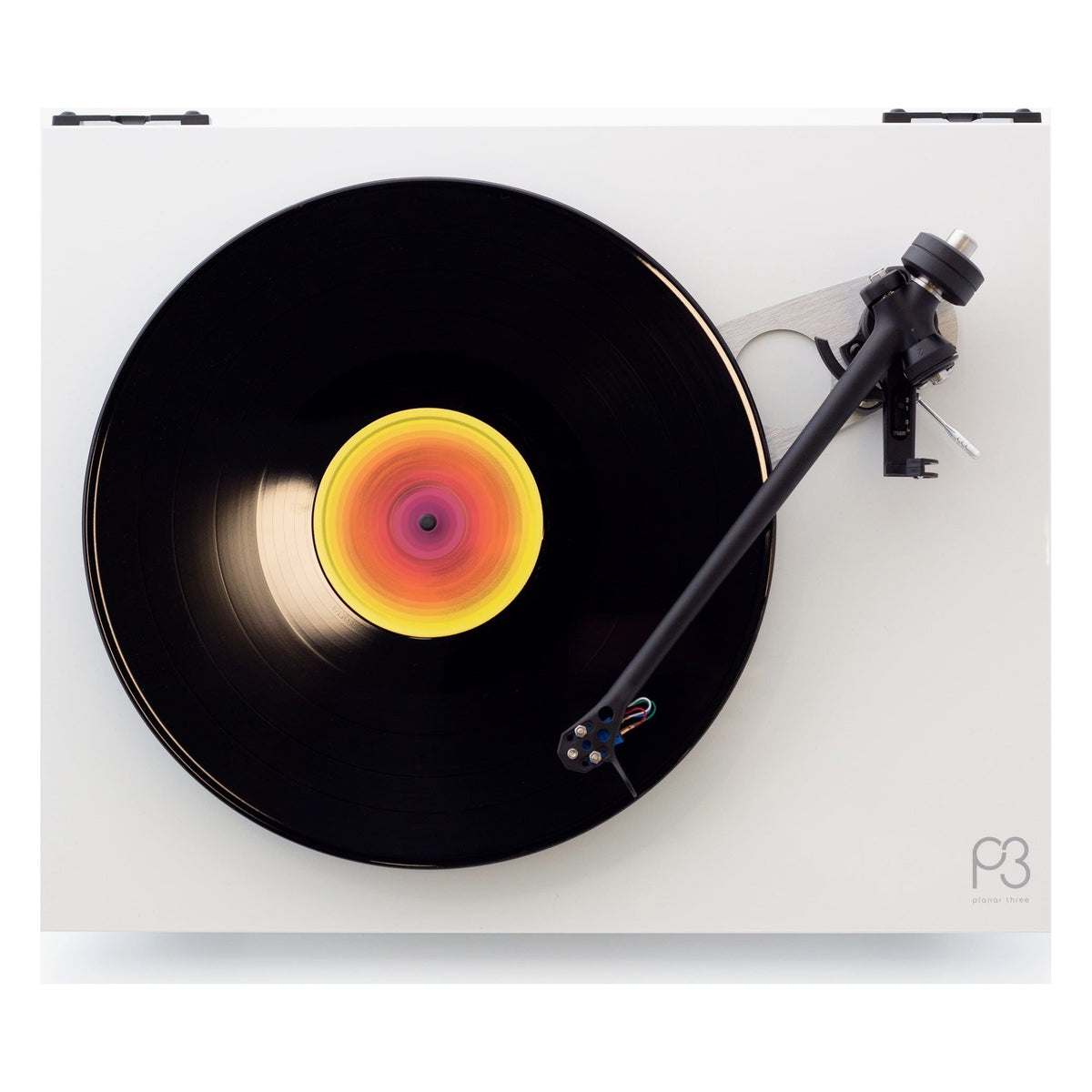 Rega Planar 3 Vinylspelare Vit pianolack exkl. pickup