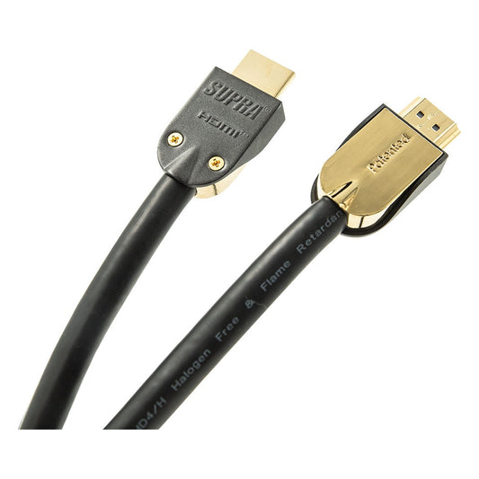 Supra HDMI 2.1 UHD8K FRHF Black (1-5M) - Flamsäker HDMI Hdmi-kabel