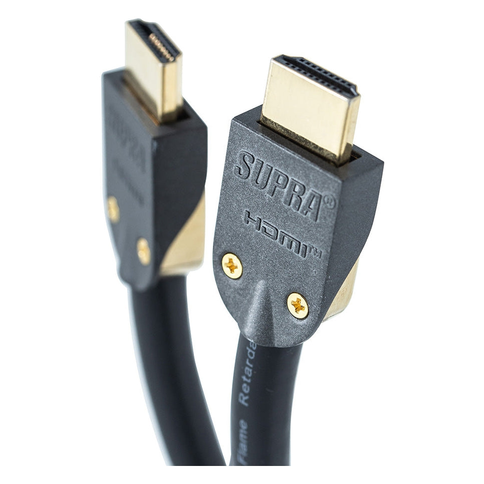 Supra HDMI 2.1 UHD8K FRHF Black (1-5M) - Flamsäker HDMI Hdmi-kabel