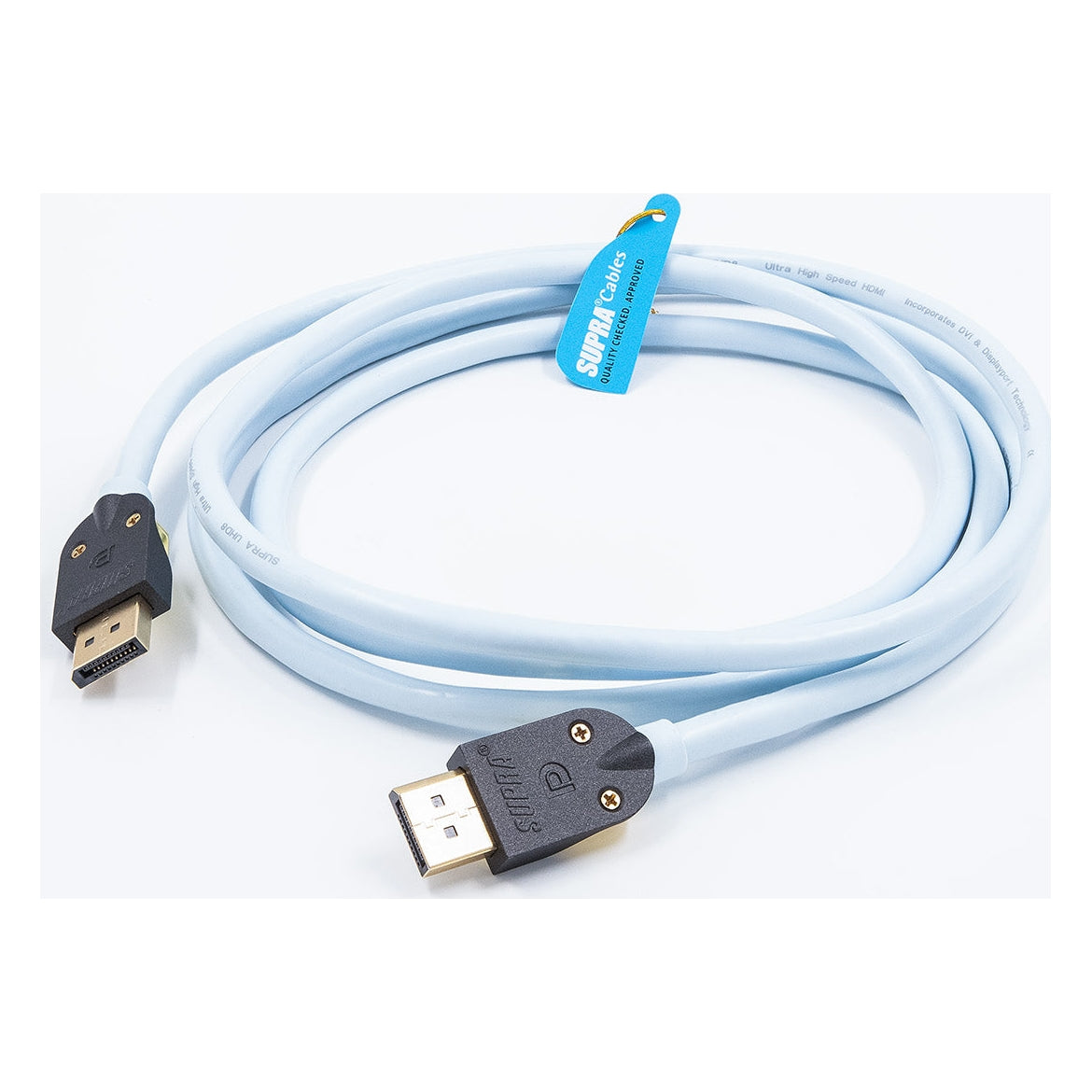 Supra DISPLAYPORT DP-DP MALE BLUE Displayportkabel