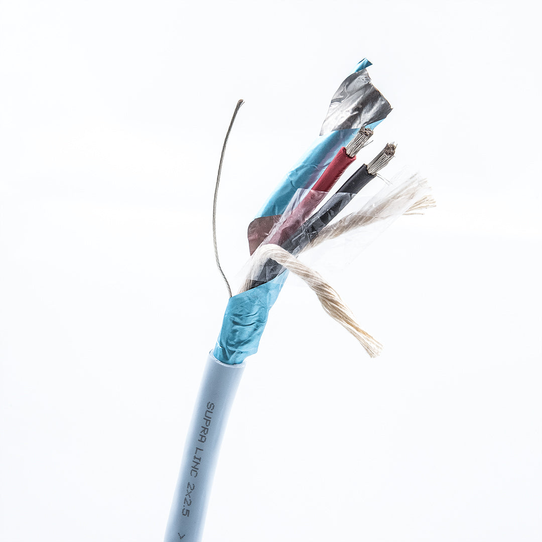 Cavo Audio RCA A 2 Canali – Twisted Pair In Rame OFC, 6,1 Metri – Interconnessione Per Amplificatore E Diffusori, Alta Fedeltà, Connettori Rosso E Nero
