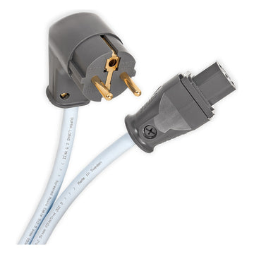 Supra LoRad 2.5 MK II CS-EU/A CEE 7/7 (vinklad) - IEC C13 Strömkabel EU-standard