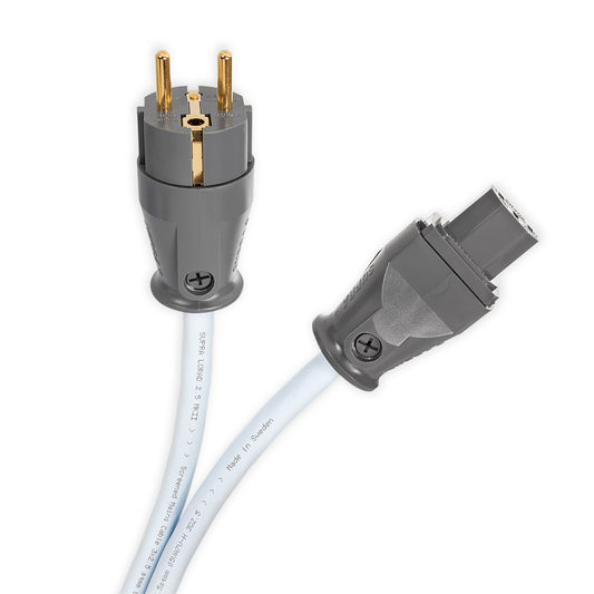 Supra LoRad 2.5 MK II CS-EU CEE 7/7 - IEC C13 Strömkabel EU-standard