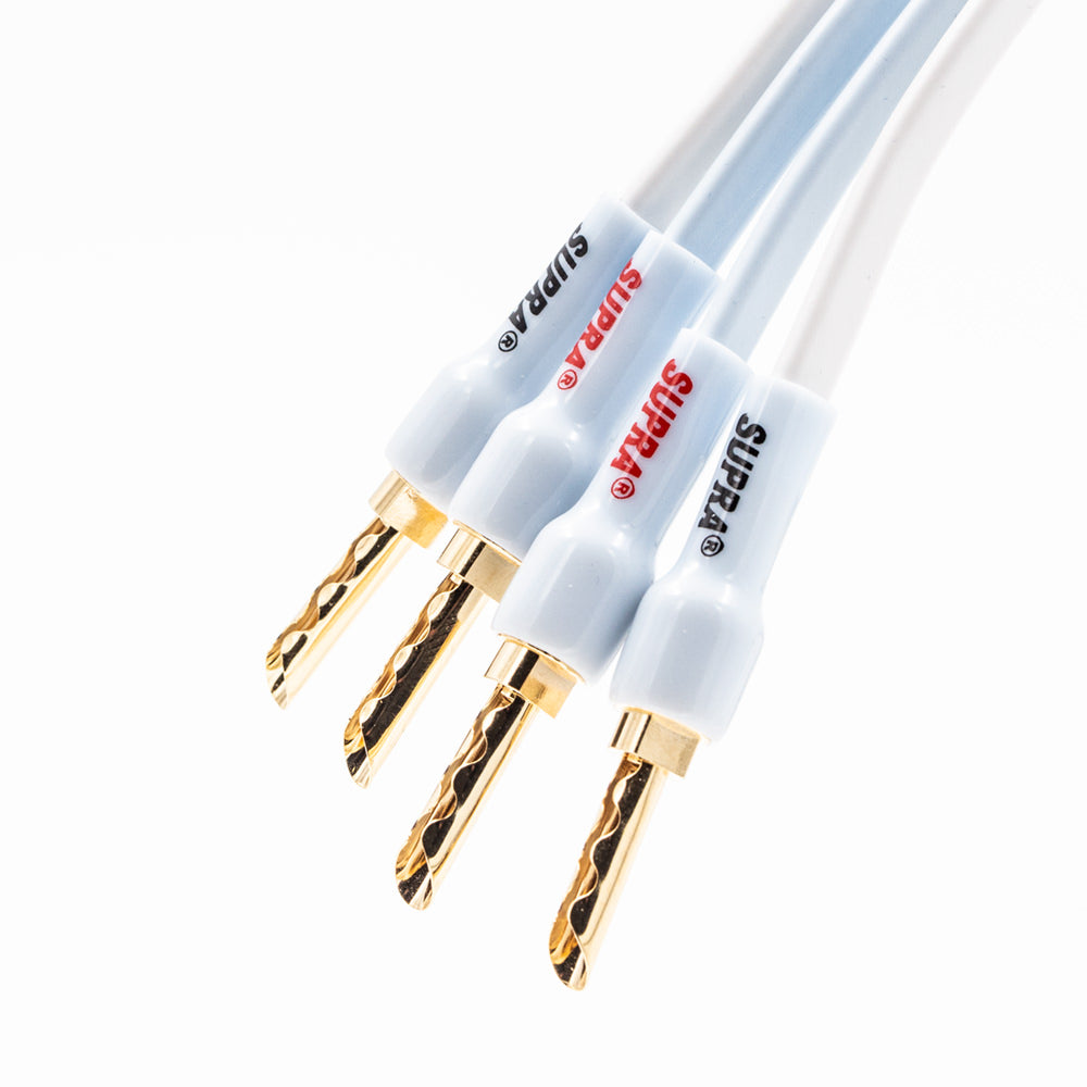 Supra Ply 3.4 CombiCon 2x3,4mm 2Banana - 2Banana (par) Terminerad-högtalarkabel