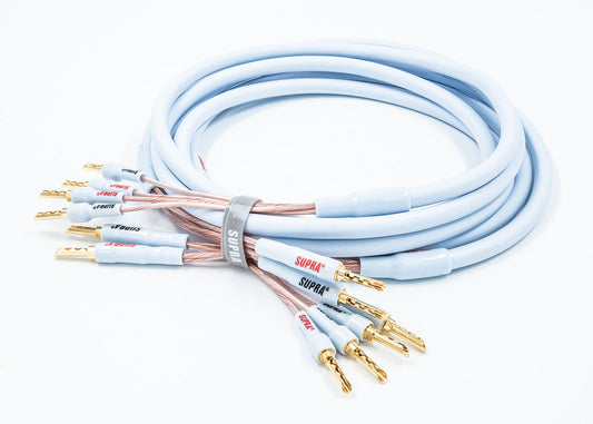 Supra XL Annorum CombiCon Bi-Wire 2Banana - 4Banana (pair) Terminerad-högtalarkabel