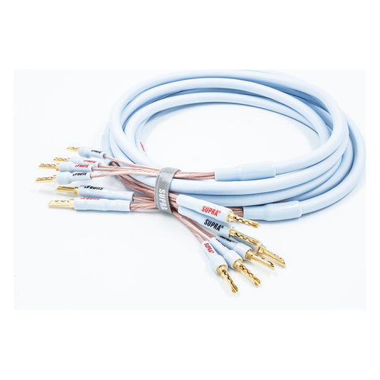 Supra XL Annorum CombiCon Bi-Wire 2Banana - 4Banana (pair) Terminerad-högtalarkabel
