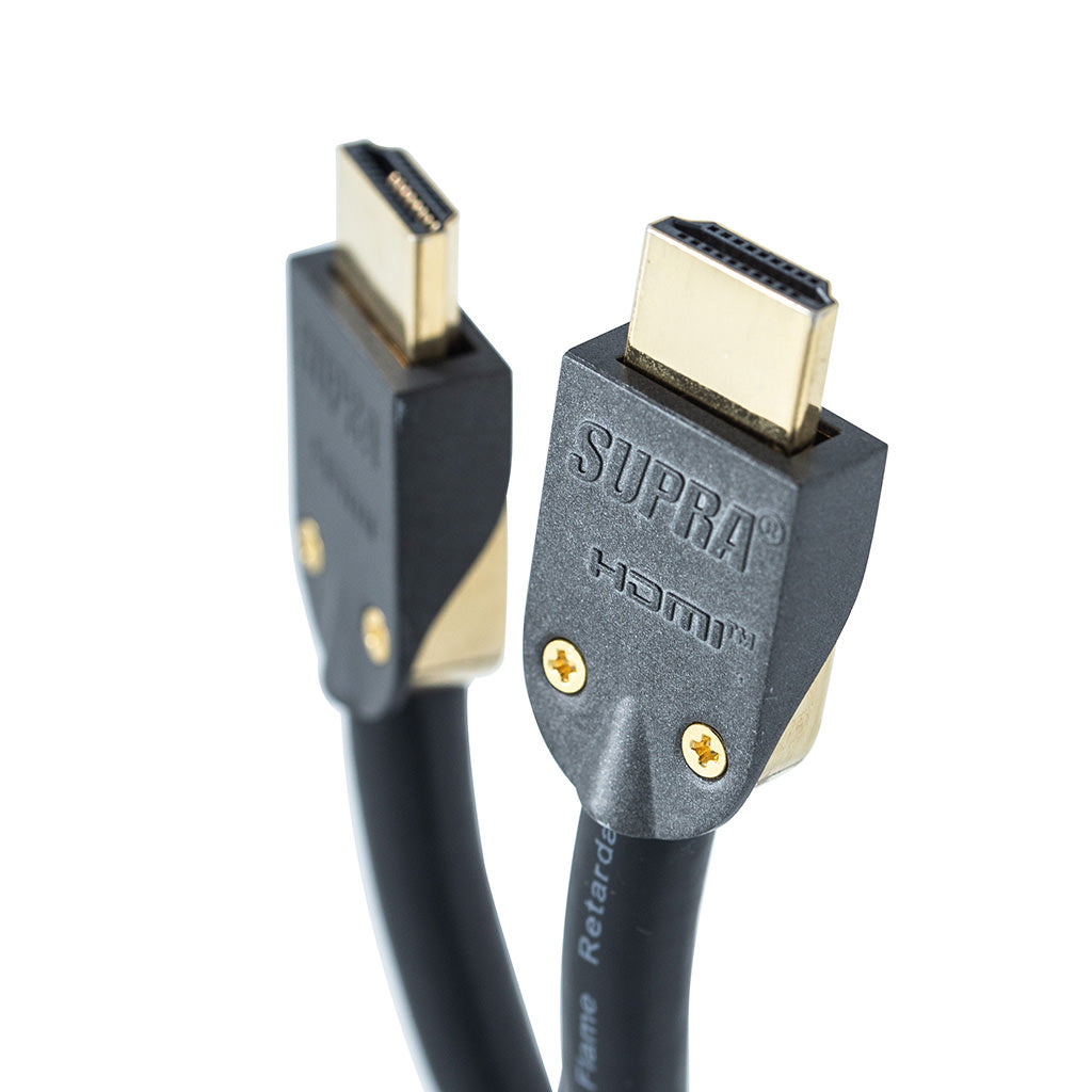 Supra HDMI 2.0 UHD4K FRHF Black (6-15M) - Flamsäker HDMI Supra