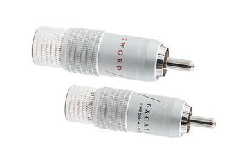 Supra RCA-8SL Rhodium RCA-kontakt (2-pack) RCA-kontakter Supra