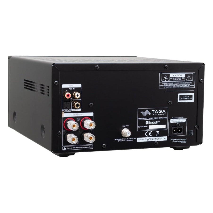 TAGA HTR-1000CD v.3 - Stereoförstärkare, CD, Bluetooth FM/DAB+ Stereoförstärkare