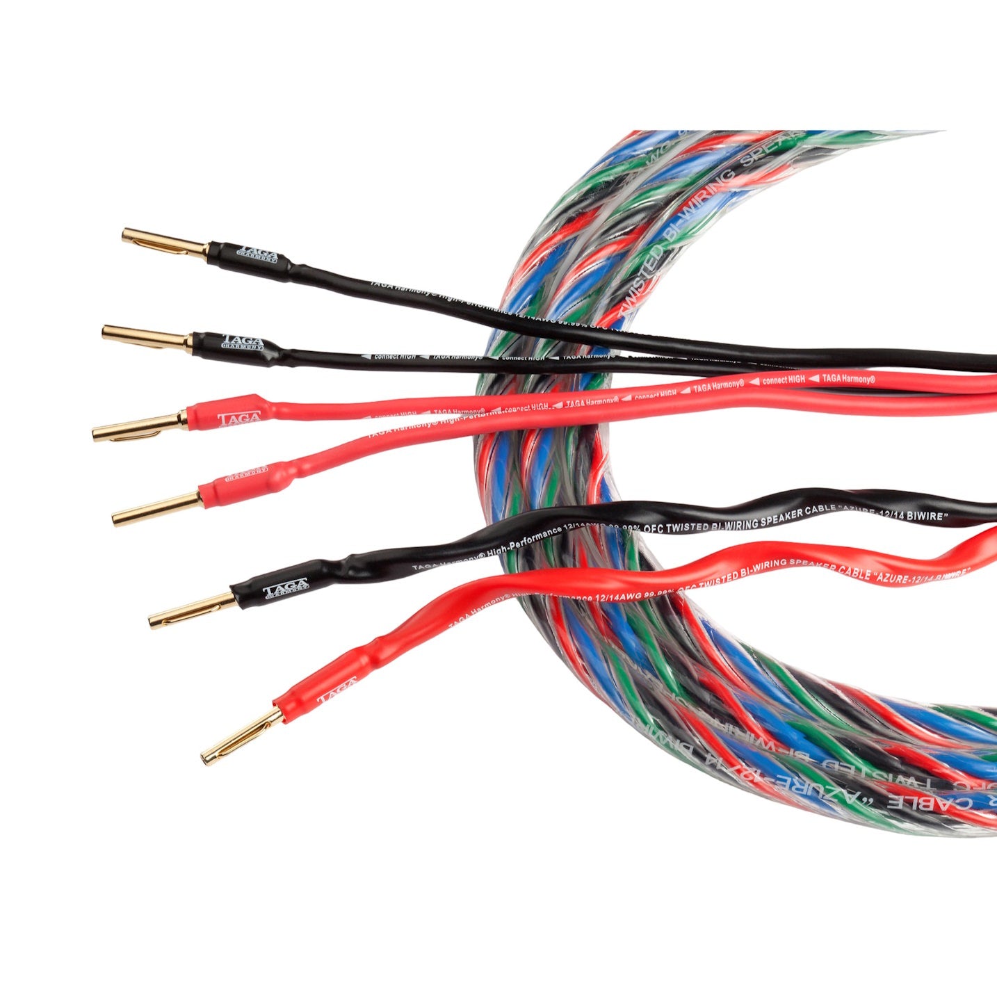 TAGA Azure 12/14 Bi-Wire (2x3m) Terminerad-högtalarkabel