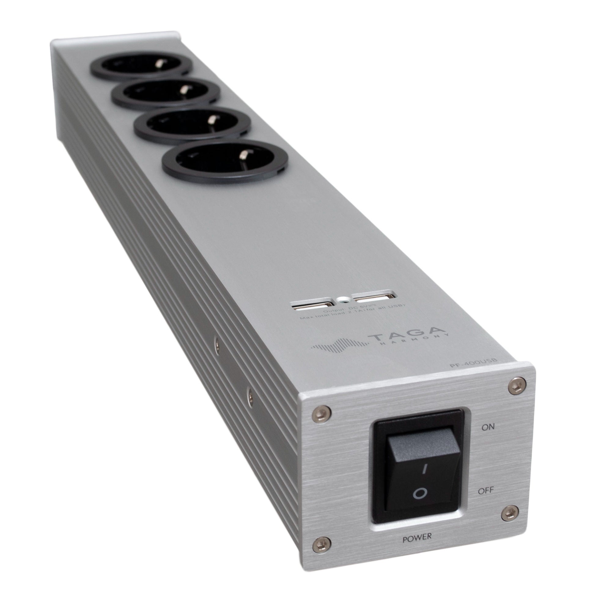 TAGA PF-400USB Strömfilter Grendosa Silver