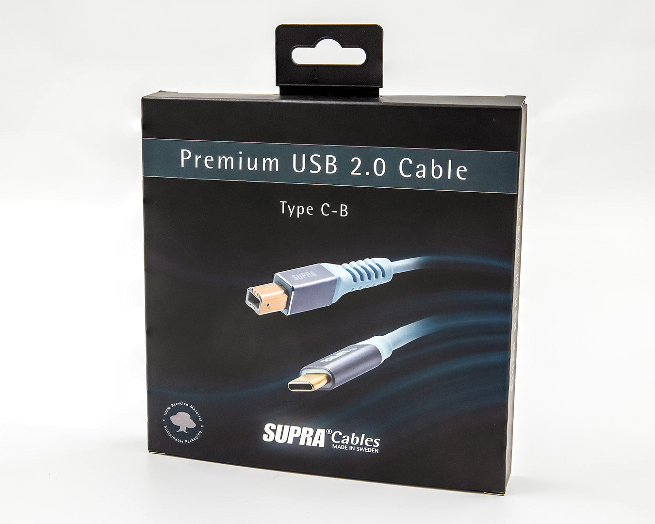 Supra USB 2.0 C-B USB-kabel Supra